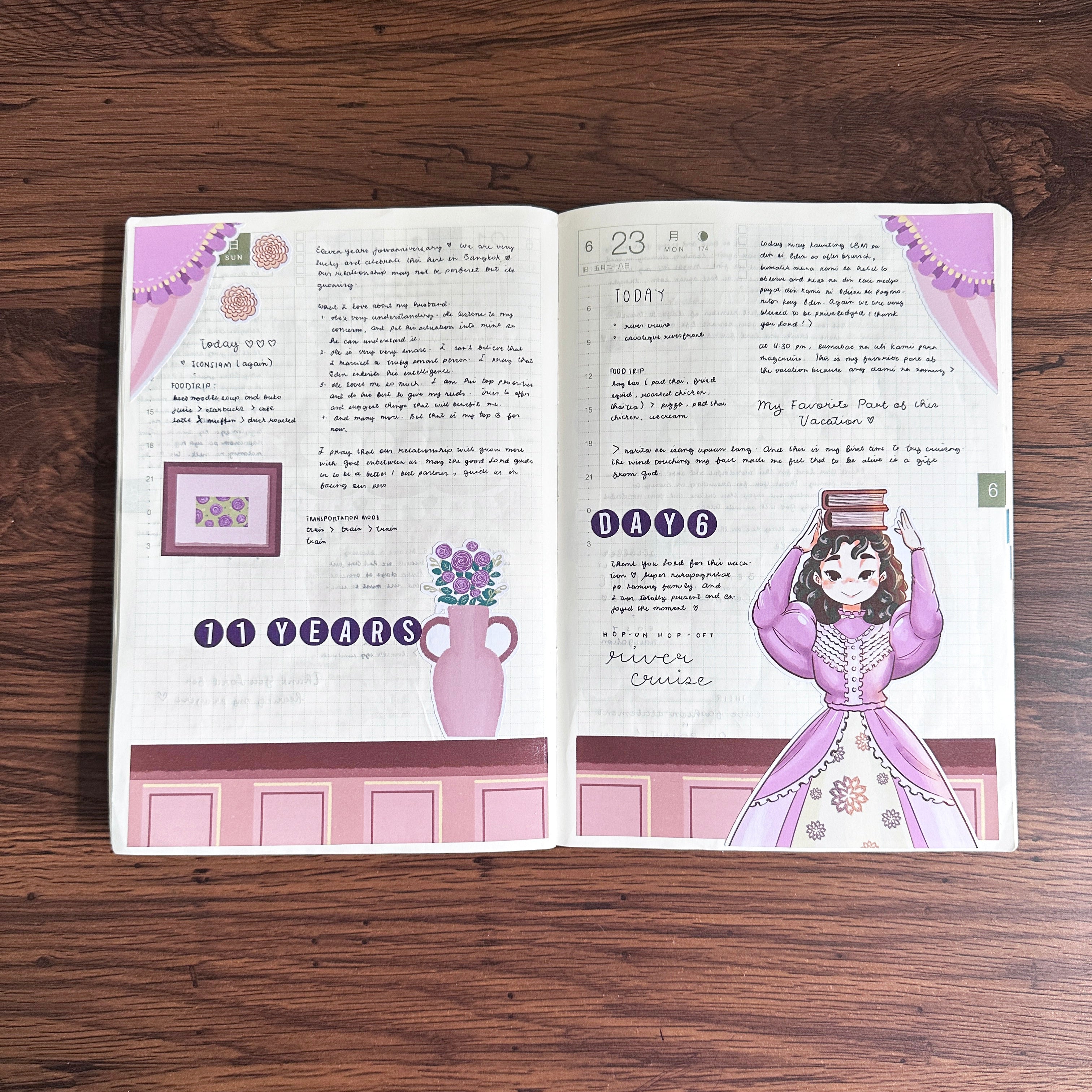 Victorian Muses | Hobonichi | Cousin Daily Sticker Kit | Cd076