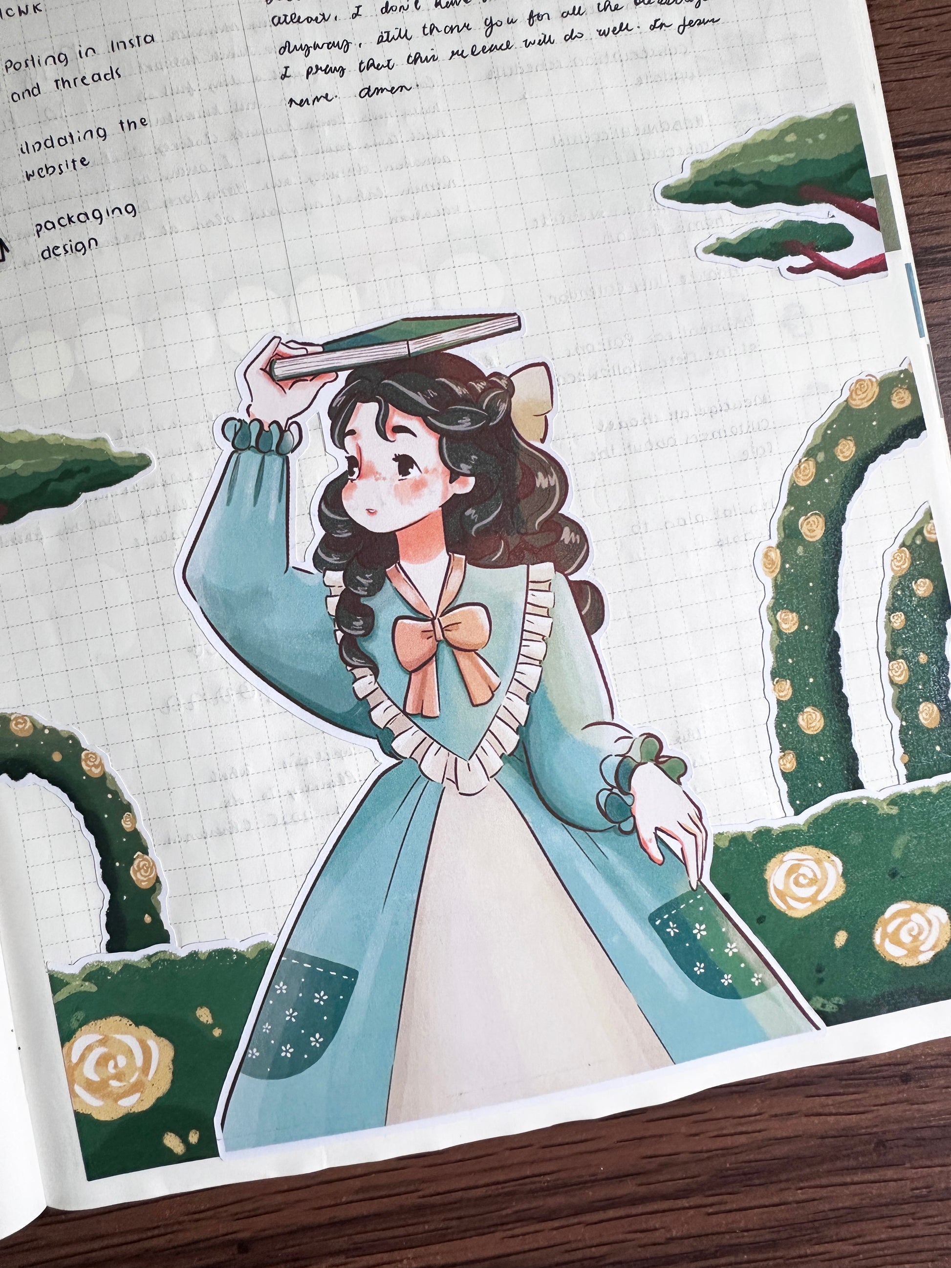 Victorian Muses | Hobonichi | Cousin Daily Sticker Kit | Cd073