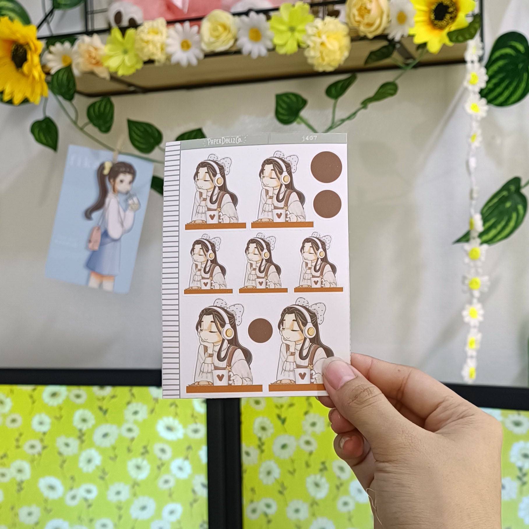 Melomaniac Alone Time Just Dolls Stickers | J407