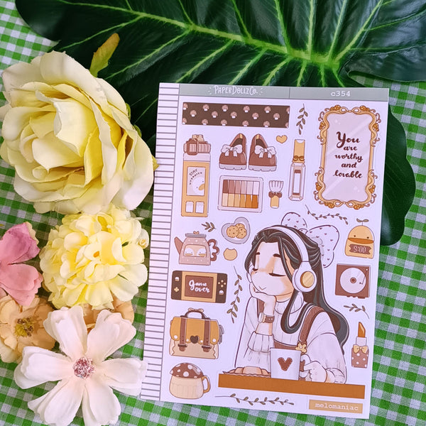 Melomaniac Alone Time Collection Stickers | C354