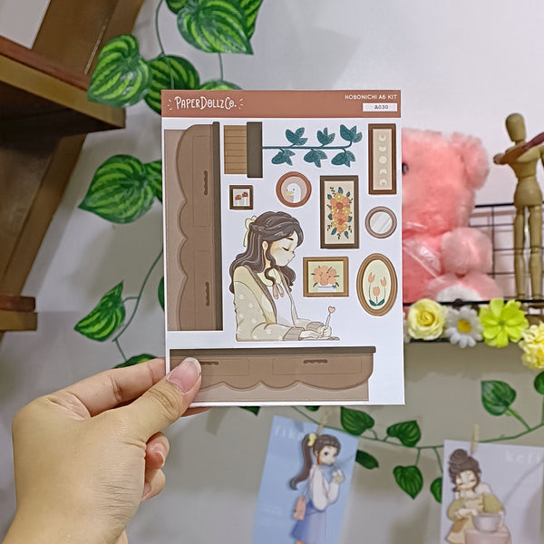 Journaling Alone Time Hobonichi A6 Daily Sticker Kit - a030
