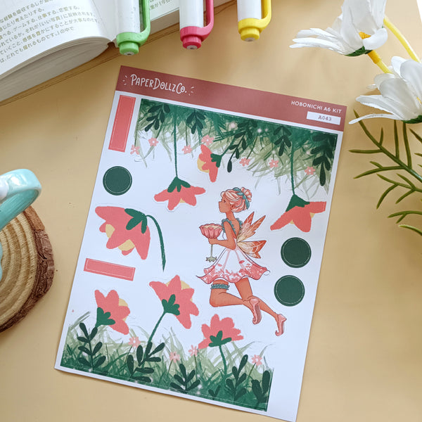Surreal Fairy Tales Hobonichi A6 Daily Sticker Kit - a043