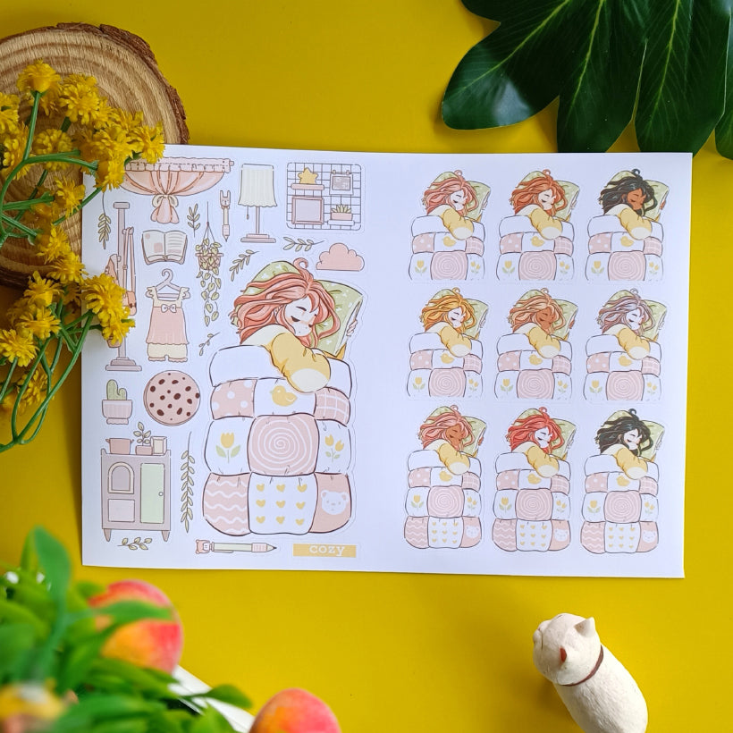 Sweet Dreams PaperDollzCo Planner Sticker Book | CB060