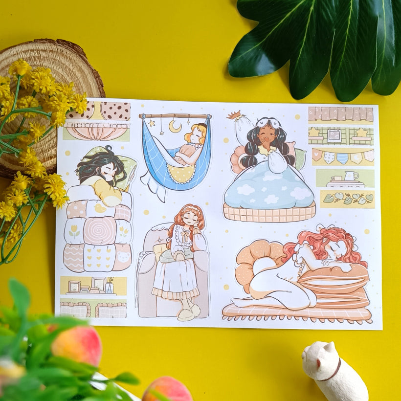 Sweet Dreams PaperDollzCo Planner Sticker Book | CB060