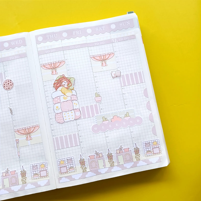 Cozy Sweet Dreams Hobonichi Cousin Weekly Kit - hcwk087