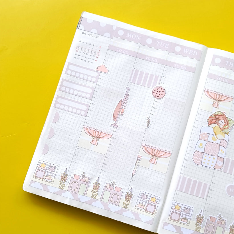 Cozy Sweet Dreams Hobonichi Cousin Weekly Kit - hcwk087