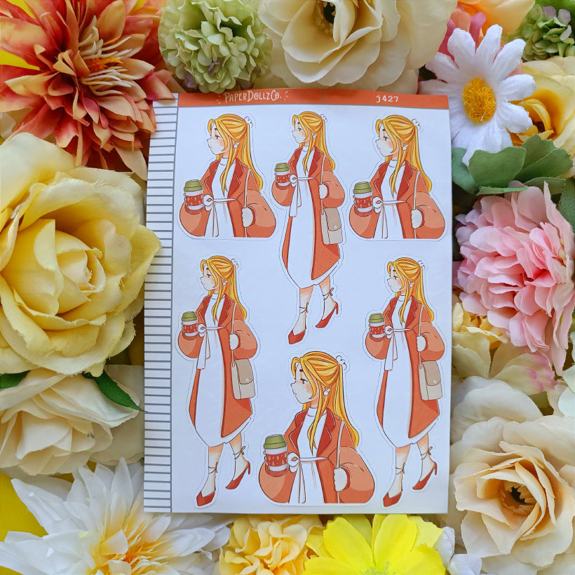 Office Fabulous Fall Just Dolls Stickers | J427