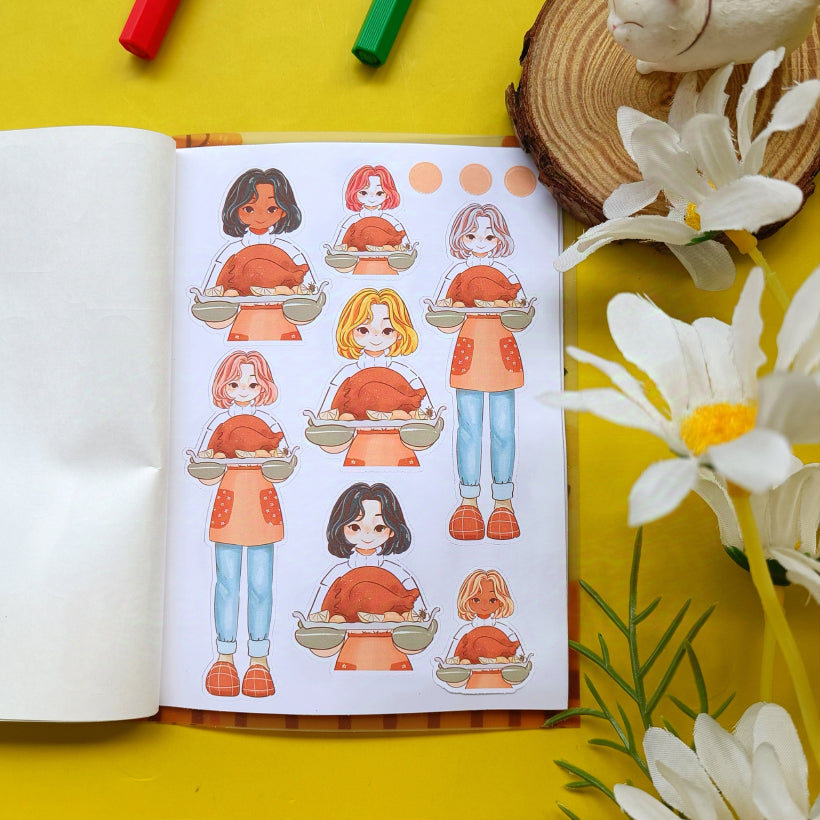 Fabulous Fall PaperDollzCo Planner Sticker Book | CB063