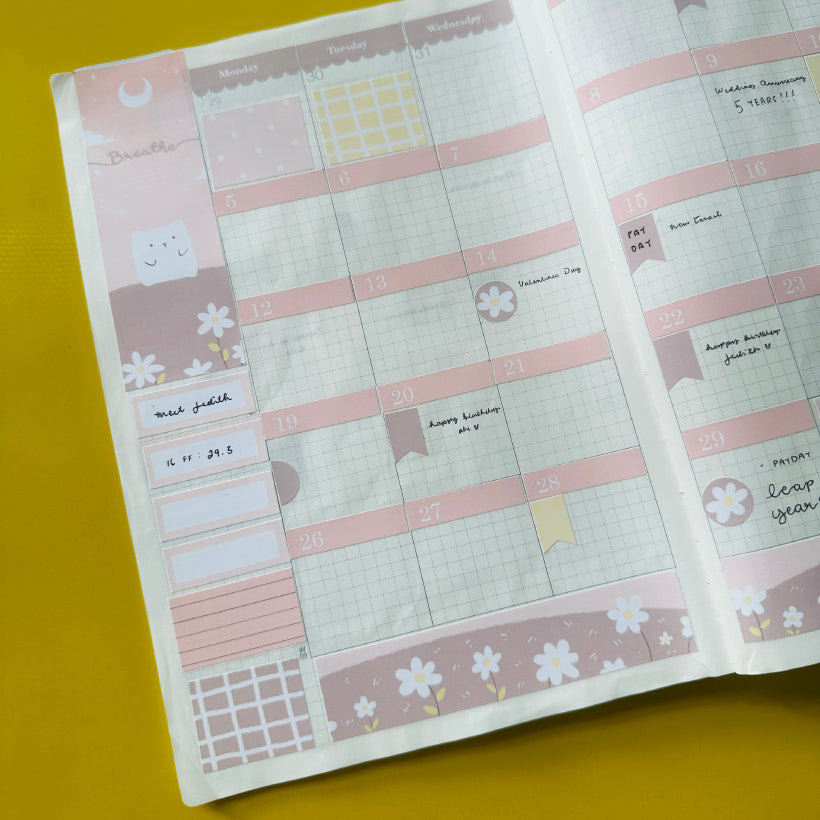 Relaxation | Hobonichi Monthly Kit Sticker - HCM007