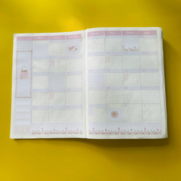 Minimalist Hobonichi Cousin Monthly Stickers ( set of 2 )