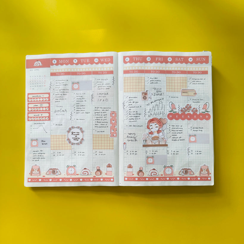 Sweet Treat Alone Time Hobonichi Cousin Weekly Kit - hcwk072