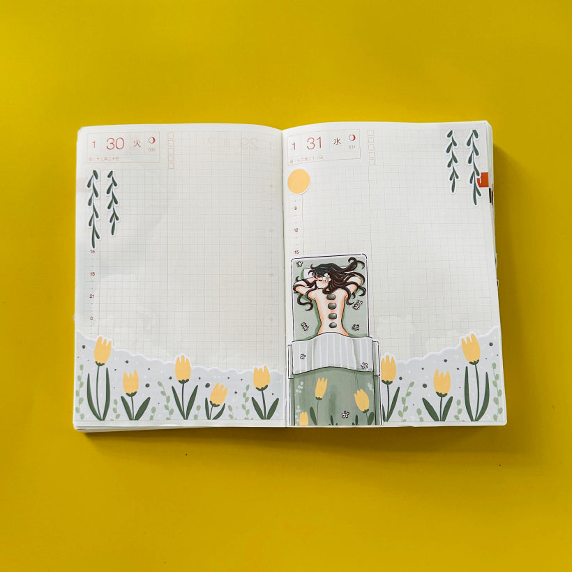 Massage Love Yourself Hobonichi A6 Daily Sticker Kit - a031