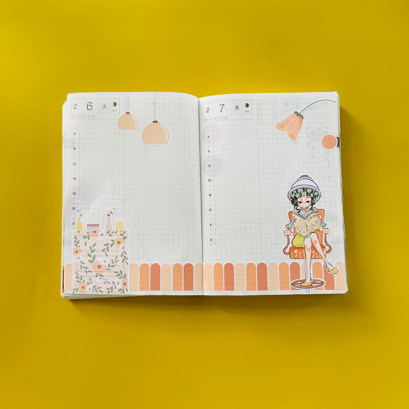 Salon Hobonichi A6 Daily Sticker Kit - a035