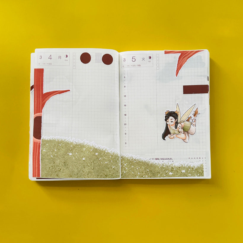 Enchanting Fairy Tales Hobonichi A6 Daily Sticker Kit - a045