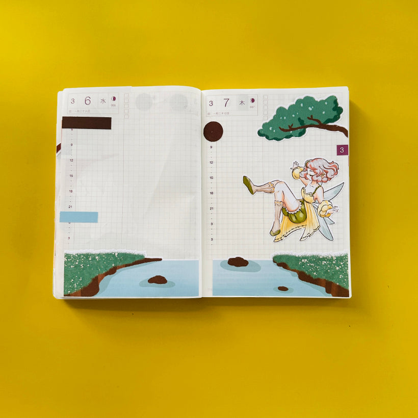 Fearless Fairy Tales Hobonichi A6 Daily Sticker Kit - a044