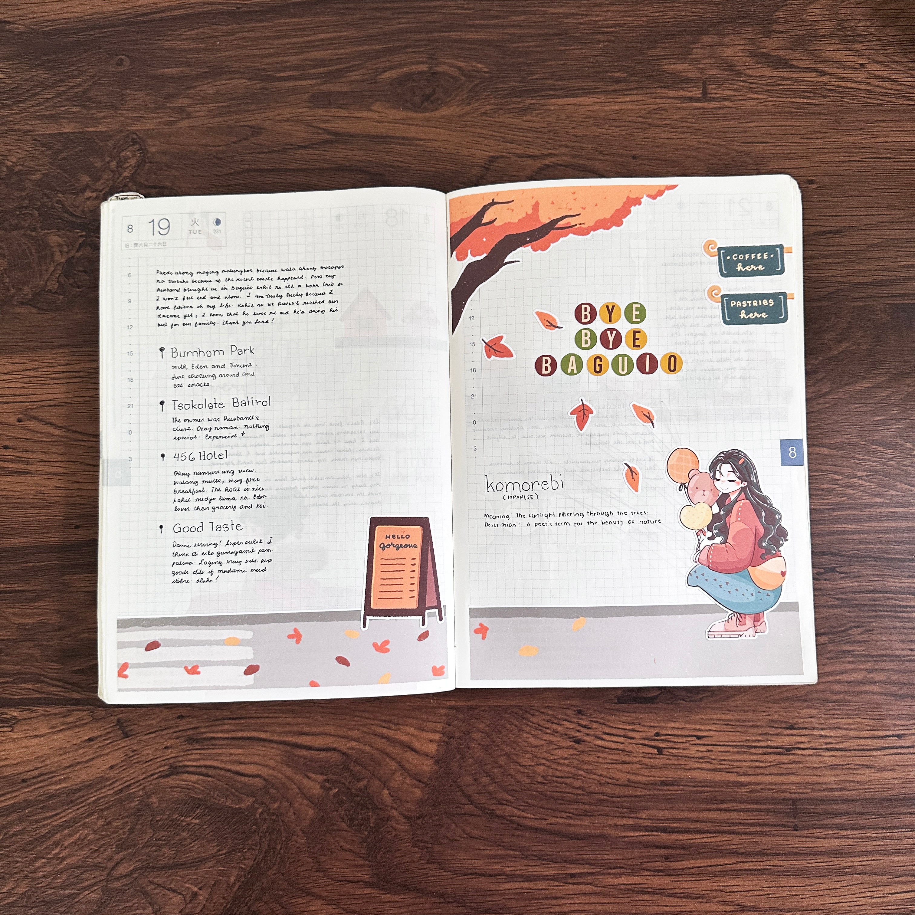 Cozy Harvest | Hobonichi | Cousin Daily Sticker Kit | Cd087