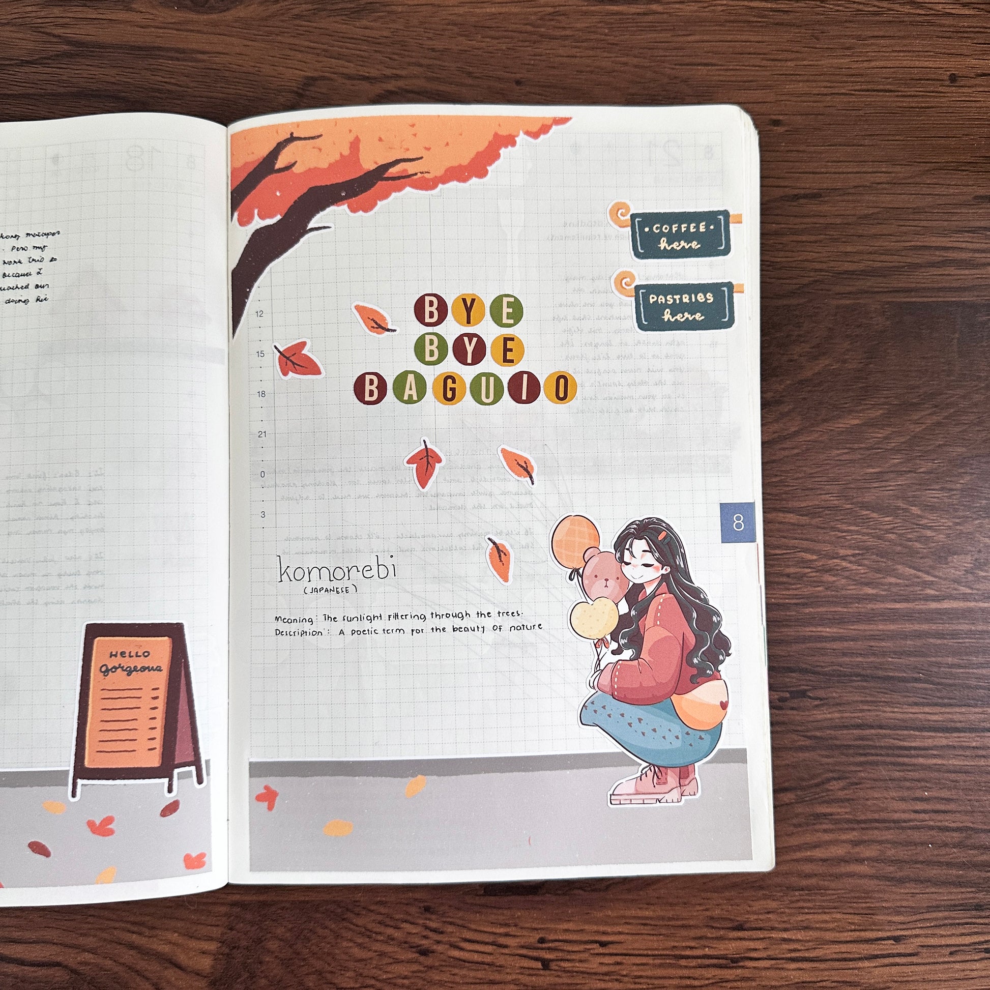 Cozy Harvest | Hobonichi | Cousin Daily Sticker Kit | Cd087