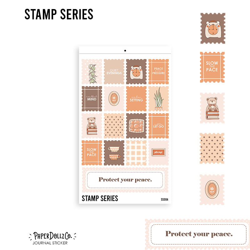 Protect Your Peace| Stamp Series Journal Stickers | ss004