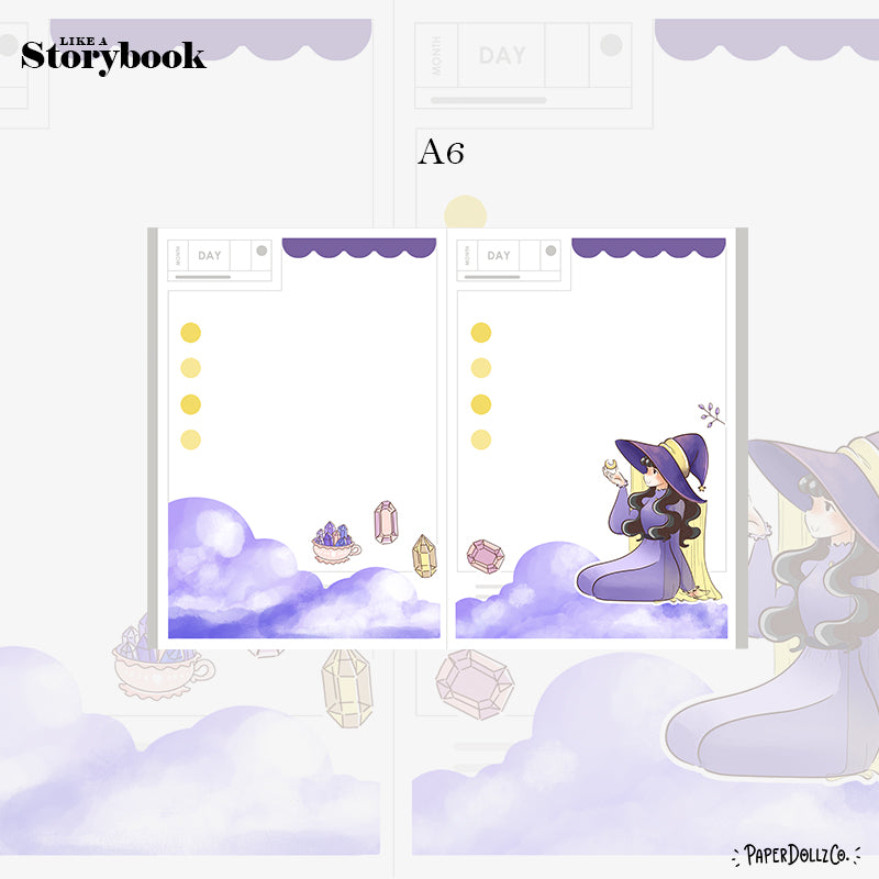 Crystal Enchanted Hobonichi A6 Daily Sticker Kit - a005