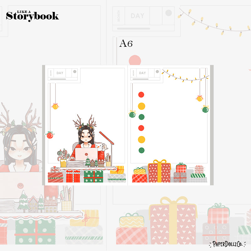 Busy Joy to the Dolly World Hobonichi A6 Daily Sticker Kit - a007
