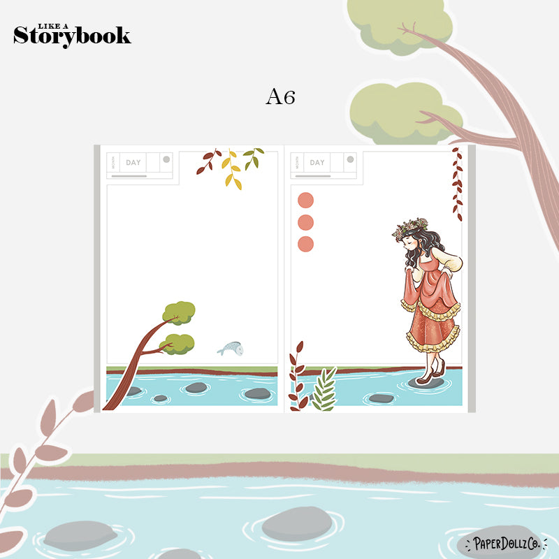 Artist Pretty Petal Hobonichi A6 Daily Sticker Kit - a017