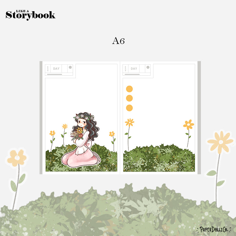 Blush Pretty Petal Hobonichi A6 Daily Sticker Kit - a019