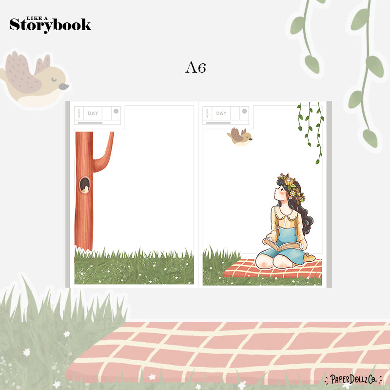 Retro Pretty Petal Hobonichi A6 Sticker Kit - a020