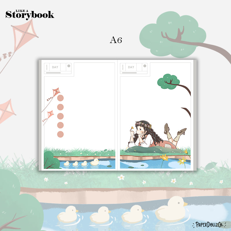 Blossoming Spring Blossoming Hobonichi A6 Daily Sticker Kit - a021