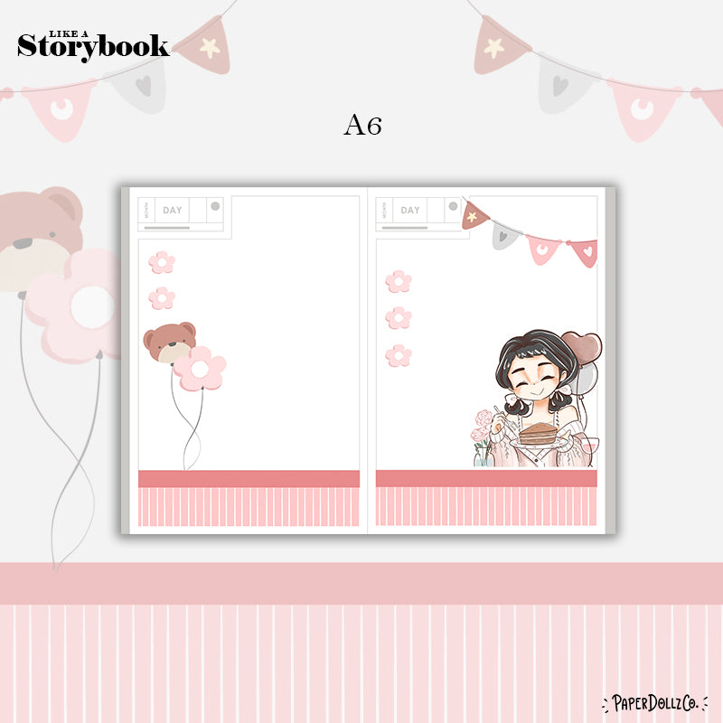 Sweet Treat Alone Time Hobonichi A6 Daily Sticker Kit - a027