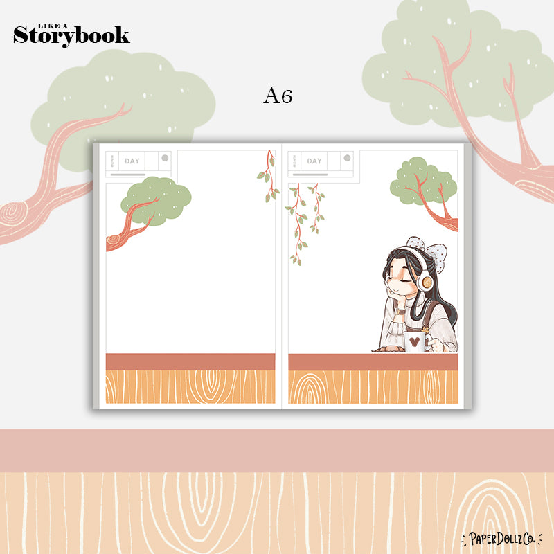 Melomaniac Alone Time Hobonichi A6 Daily Sticker Kit - a028