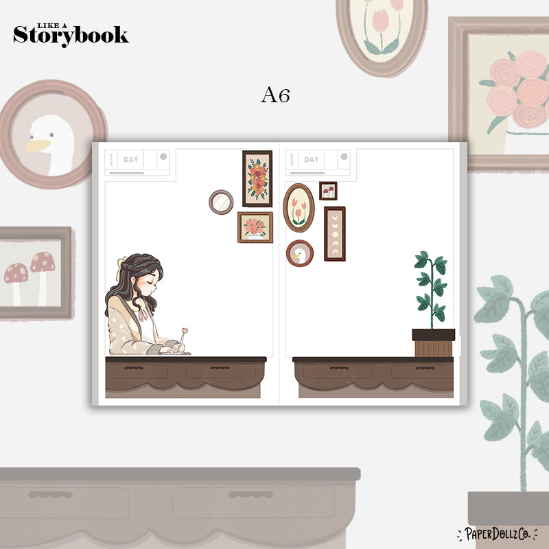 Journaling Alone Time Hobonichi A6 Daily Sticker Kit - a030