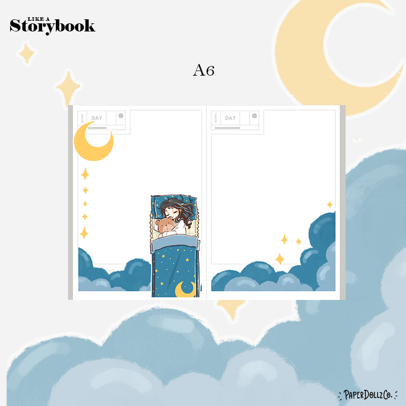 Goodnight Home Buddy Hobonichi A6 Daily Sticker Kit - a036