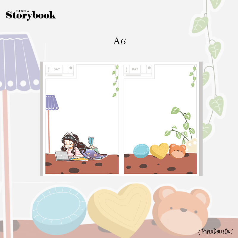 Binge-Watch Home Buddy Hobonichi A6 Daily Sticker Kit - a038