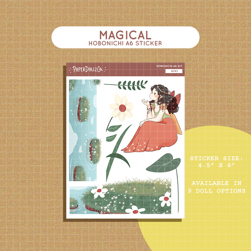 Magical Fairy Tales Hobonichi A6 Daily Sticker Kit - a041