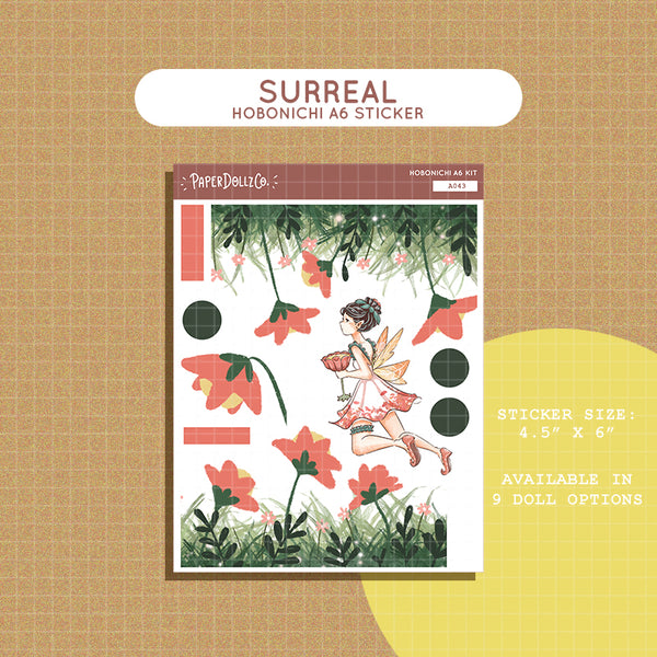 Surreal Fairy Tales Hobonichi A6 Daily Sticker Kit - a043