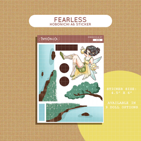 Fearless Fairy Tales Hobonichi A6 Daily Sticker Kit - a044