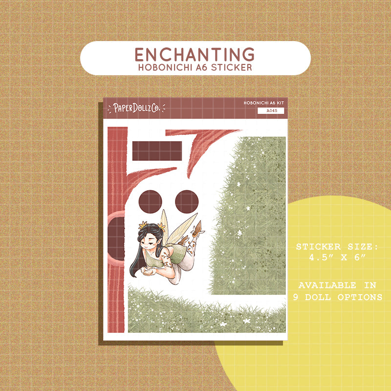 Enchanting Fairy Tales Hobonichi A6 Daily Sticker Kit - a045