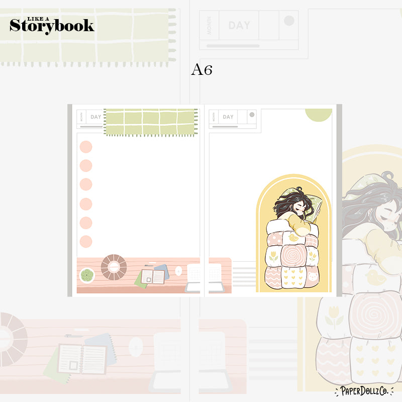 Cozy Sweet Dreams Hobonichi A6 Daily Sticker Kit - a047