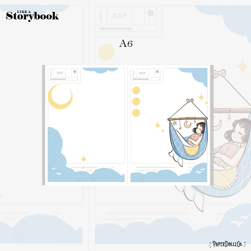 Serene Sweet Dreams Hobonichi A6 Daily Sticker Kit - a049