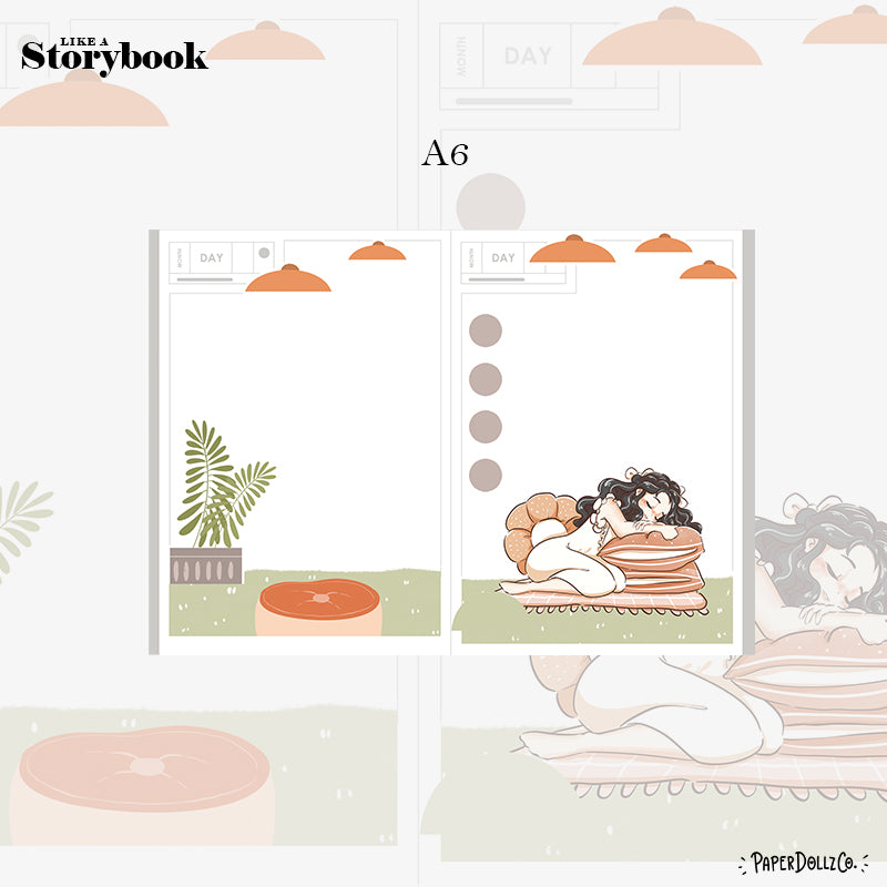 Placid Sweet Dreams Hobonichi A6 Daily Sticker Kit - a050