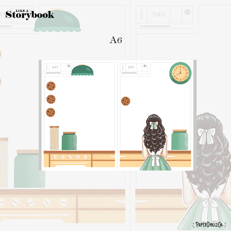 Kitchen Crowning Glory Hobonichi A6 Daily Sticker Kit - a055