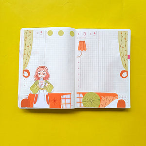 Home Fabulous Fall Hobonichi A6 Daily Sticker Kit - a056