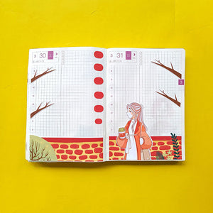 Office Fabulous Fall Hobonichi A6 Daily Sticker Kit - a058