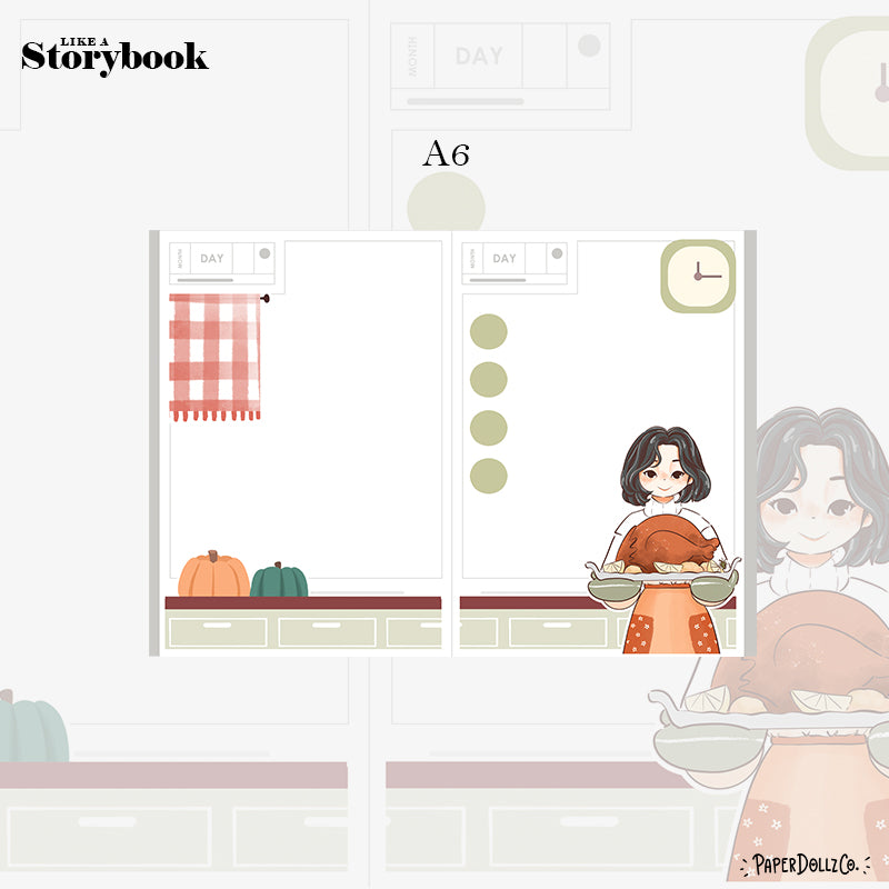 Thanksgiving Fabulous Fall Hobonichi A6 Daily Sticker Kit - a059