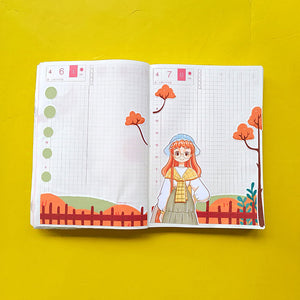 Travel Fabulous Fall Hobonichi A6 Daily Sticker Kit - a060