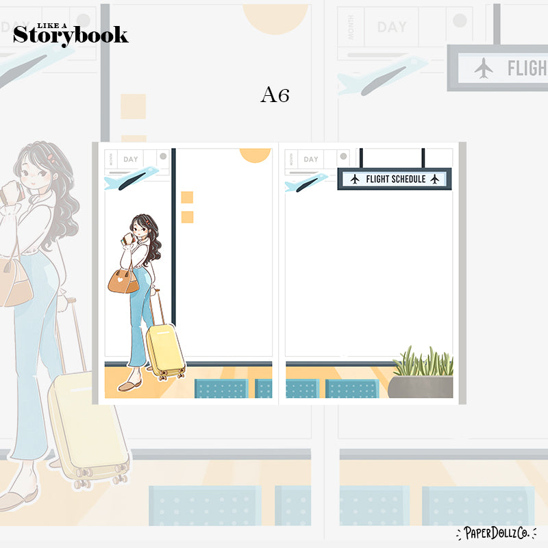 Business Wanderlust Hobonichi A6 Daily Sticker Kit - a069
