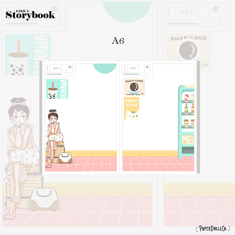 Fancy Wanderlust Hobonichi A6 Daily Sticker Kit - a070
