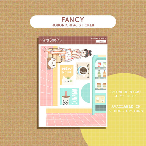 Fancy Wanderlust Hobonichi A6 Daily Sticker Kit - a070