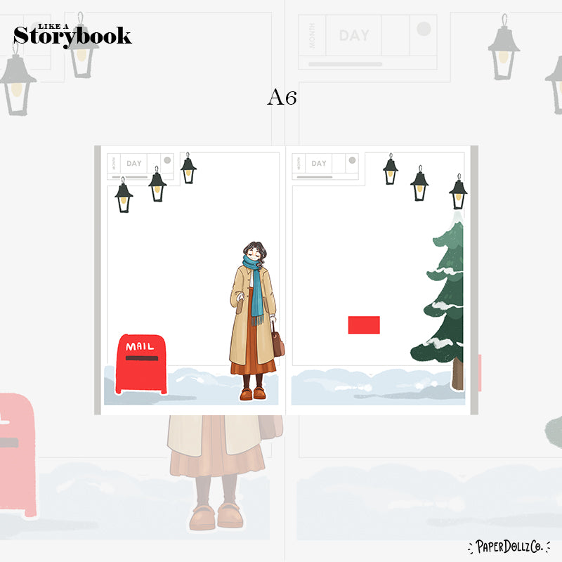 Work Winter Solstice Hobonichi A6 Daily Sticker Kit - a075