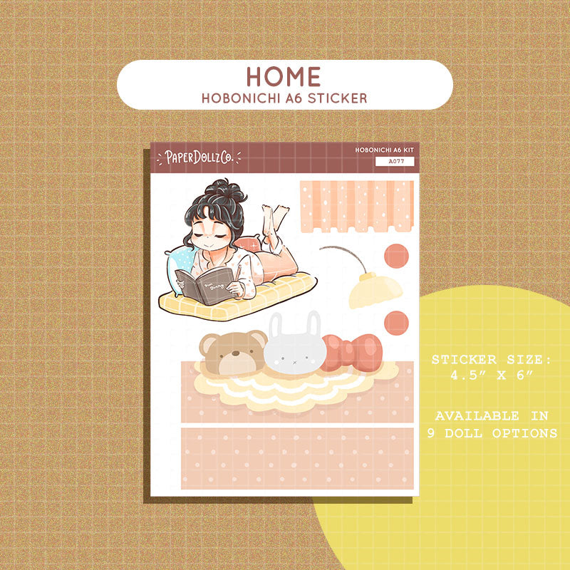 Home | Planner Girl | Hobonichi A6 Daily Sticker Kit - a077